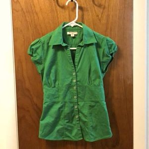 0P Kelly green Banana Republic shirt